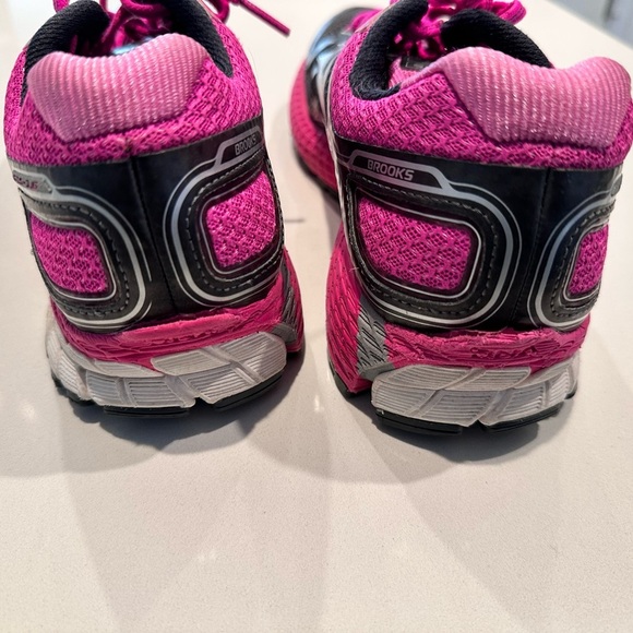 Brooks GTS 16 Edition Womens Gray Pink Athletic Running Sneaker - Picture 3 of 6